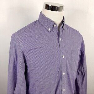 J. Crew Purple Checkered Button Down Shirt